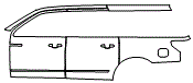 Door and Rear Fender Kit pattern for the 2021 Lincoln Navigator