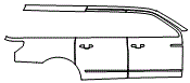 Door and Rear Fender Kit pattern for the 2021 Lincoln Navigator