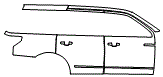 Door and Rear Fender Kit pattern for the 2021 Lincoln Navigator
