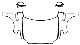 Full Hood, Fender and Mirror Kit pattern for the 2022 Lincoln Navigator