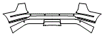 Rear Bumper Kit pattern for the 2022 Lincoln Navigator