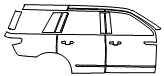Door and Rear Fender Kit pattern for the 2022 Lincoln Navigator
