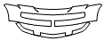 Lower Bumper and Upper Bumper Kit pattern for the 2014 Lincoln Navigator