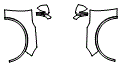 Full Fender and Mirror Kit pattern for the 2020 Lincoln Aviator