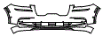Bumper Kit pattern for the 2020 Lincoln Aviator