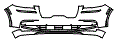 Bumper Kit pattern for the 2020 Lincoln Aviator