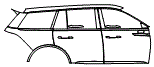 Door and Rear Fender Kit pattern for the 2027 Lincoln Aviator