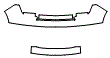 Bumper and Luggage Area Kit pattern for the 2008 Lincoln MKX