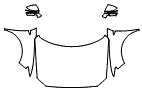 Full Hood, Fender and Mirror Kit pattern for the 2022 Lincoln Nautilus
