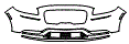 Bumper Kit pattern for the 2022 Lincoln Nautilus