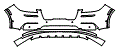 Bumper Kit pattern for the 2020 Lincoln Corsair