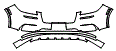 Bumper Kit pattern for the 2020 Lincoln Corsair