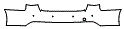 Rear Bumper Kit pattern for the 2013 Audi S6