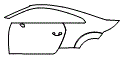 Door and Rear Fender Kit pattern for the 2023 Audi TT