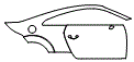 Door and Rear Fender Kit pattern for the 2023 Audi TT