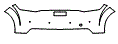 Rear Bumper Kit pattern for the 2023 Audi TT