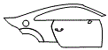 Door and Rear Fender Kit pattern for the 2018 Audi TT