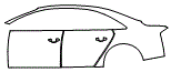 Door and Rear Fender Kit pattern for the 2016 Audi S8