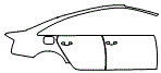 Door and Rear Fender Kit pattern for the 2013 Audi S6
