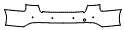 Rear Bumper Kit pattern for the 2016 Audi S6