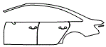 Door and Rear Fender Kit pattern for the 2025 Audi S6