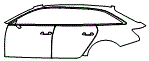 Door and Rear Fender Kit pattern for the 2026 Audi RS6