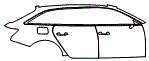 Door and Rear Fender Kit pattern for the 2026 Audi RS6