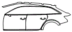 Door and Rear Fender Kit pattern for the 2026 Audi A6 allroad