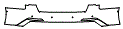 Rear Bumper Kit pattern for the 2025 Audi S6
