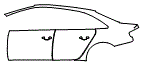 Door and Rear Fender Kit pattern for the 2011 Audi S4