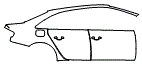 Door and Rear Fender Kit pattern for the 2011 Audi S4