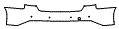 Rear Bumper Kit pattern for the 2016 Audi S4