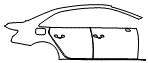 Door and Rear Fender Kit pattern for the 2019 Audi A4