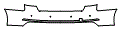 Rear Bumper Kit pattern for the 2019 Audi S4