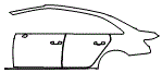 Door and Rear Fender Kit pattern for the 2025 Audi S4