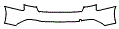 Rear Bumper Kit pattern for the 2025 Audi A4