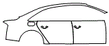 Rear Fender and Door Kit pattern for the 2018 Audi A8