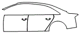 Door and Rear Fender Kit pattern for the 2018 Audi A8