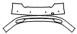 Rear Bumper Kit pattern for the 2018 Audi A8