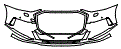 Bumper Kit pattern for the 2021 Audi A8 L (Canada)