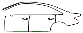 Door and Rear Fender Kit pattern for the 2020 Audi A8L (Canada)