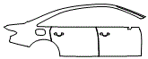 Door and Rear Fender Kit pattern for the 2020 Audi A8L (Canada)