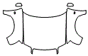 Full Hood, Fender and Mirror Kit pattern for the 2003 Audi RS6