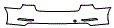 Rear Bumper Kit pattern for the 2015 Audi S3