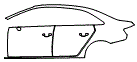 Door and Rear Fender Kit pattern for the 2016 Audi A3