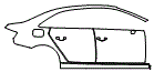 Door and Rear Fender Kit pattern for the 2015 Audi S3