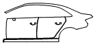 Door and Rear Fender Kit pattern for the 2015 Audi S3