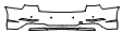 Rear Bumper Kit pattern for the 2017 Audi S3