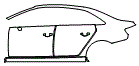 Door, Rear Fender and Rocker Panel Kit pattern for the 2017 Audi S3