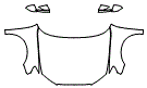 Full Hood, Fender and Mirror Kit pattern for the 2018 Audi RS3